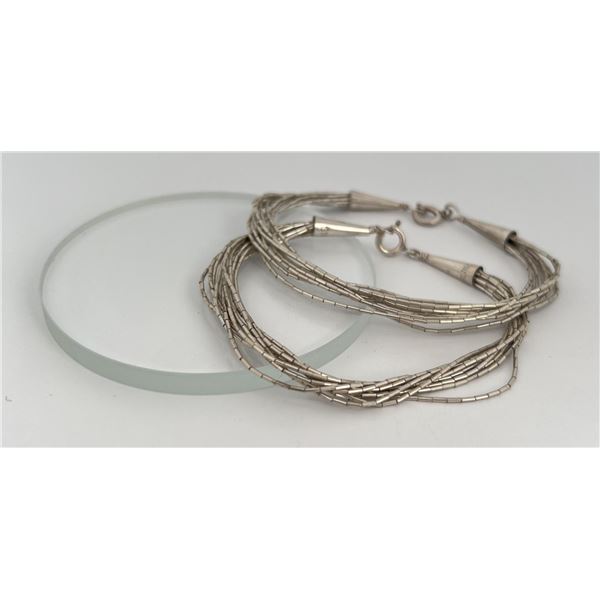 Navajo Sterling Silver Liquid Turquoise Bracelets