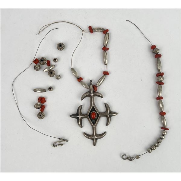 Navajo Sterling Silver Squash Blossom Necklace