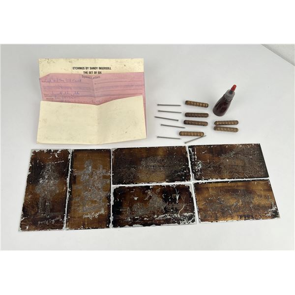 Sandy Ingersoll Engraving Etching Plates Set