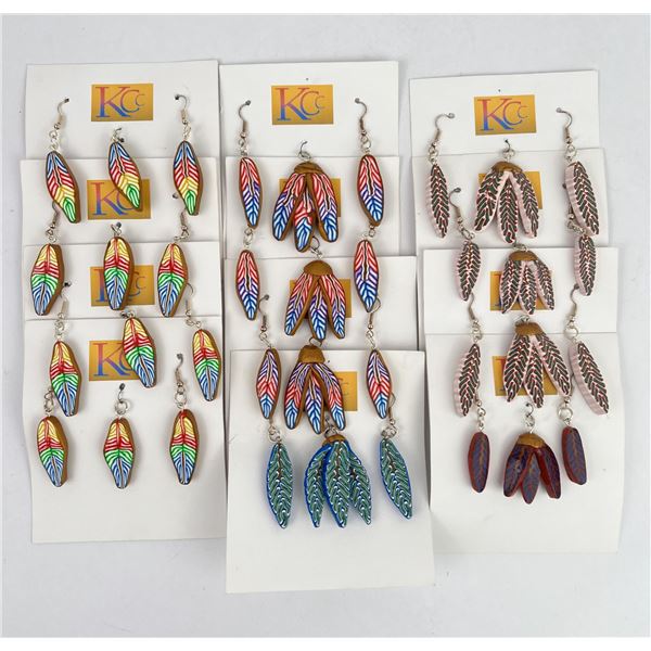 Group of Wood Earrings