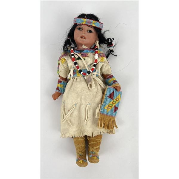 Antique Native American Indian Beaded Doll