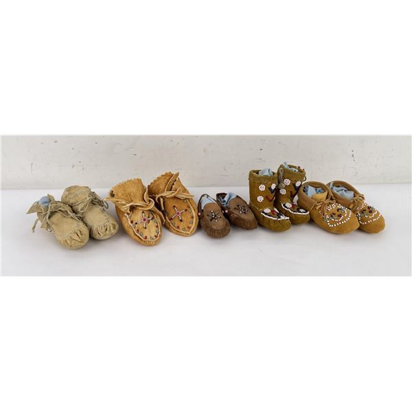 Group of Miniature Baby Indian Moccasins