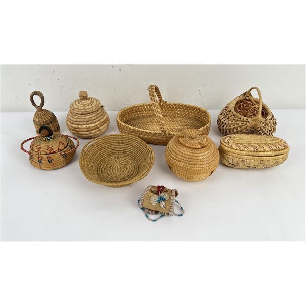 Collection of Native American Indian Baskets
