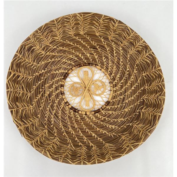 Native American Indian Pine Needle Basket