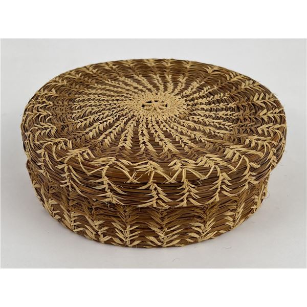 Native American Indian Pine Needle Basket
