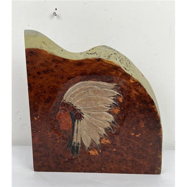 Antique American Folk Art Indian Carving