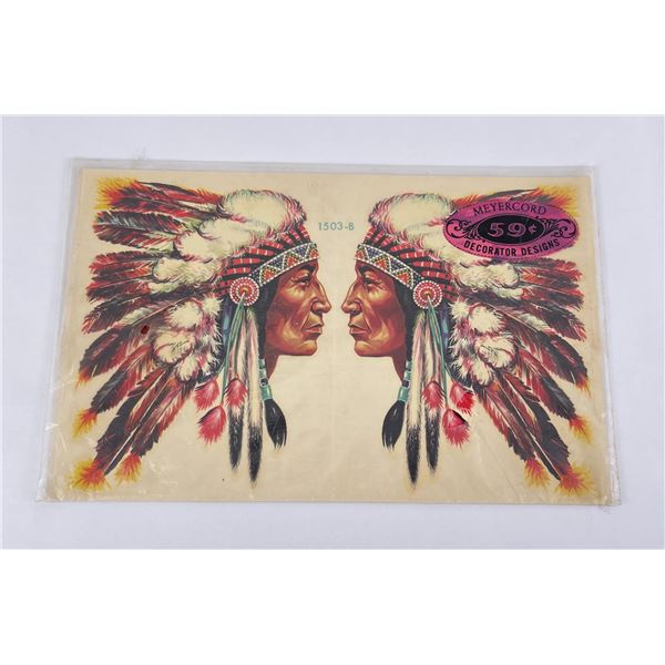 Mid Century Indian Chief Car Decals