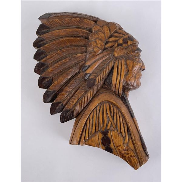 Native American Indian Wall Plaque