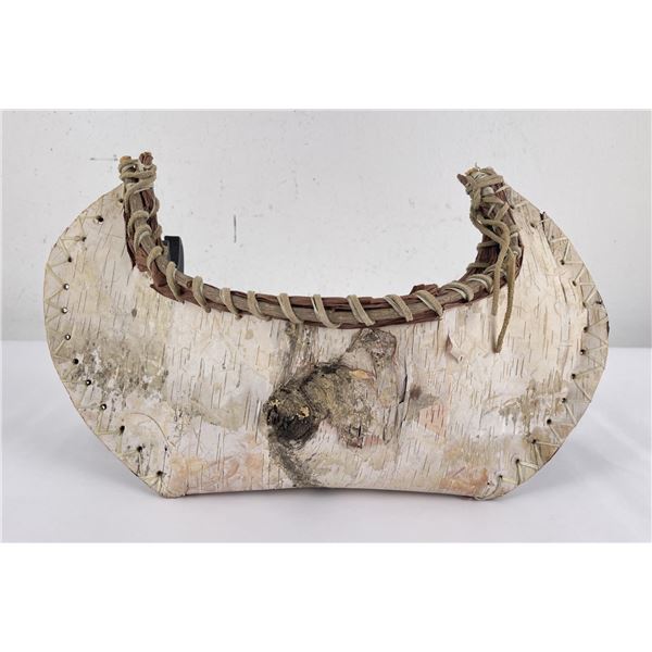 Native American Indian Birch Bark Canoe