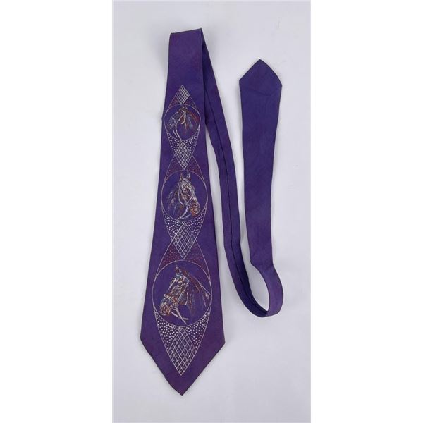 Antique Painted Cowboy Horsehead Tie