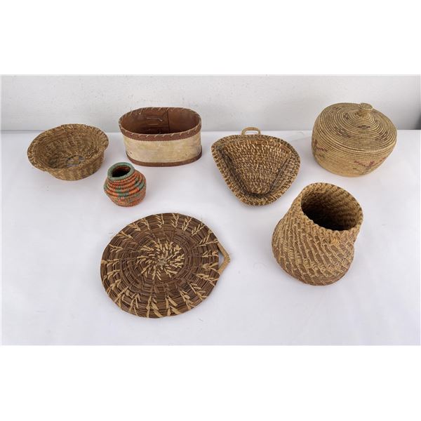 Group of Native American Indian Baskets