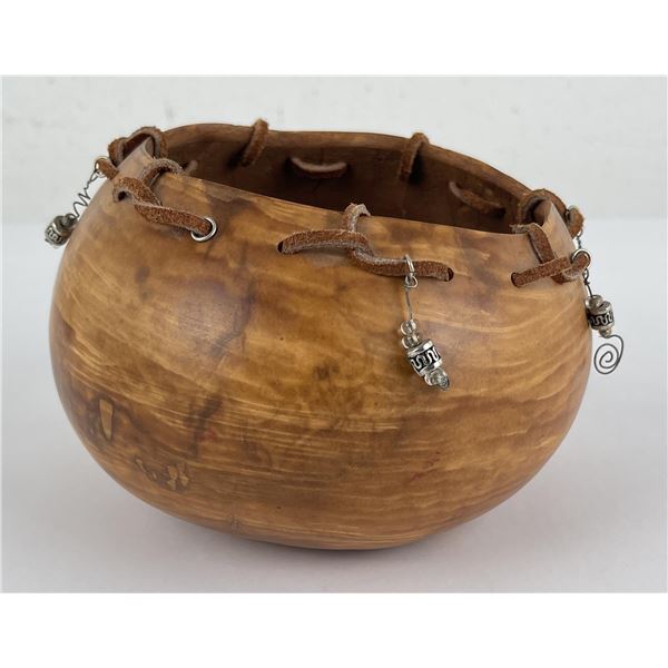 Custom Made Gourd Wood Bowl