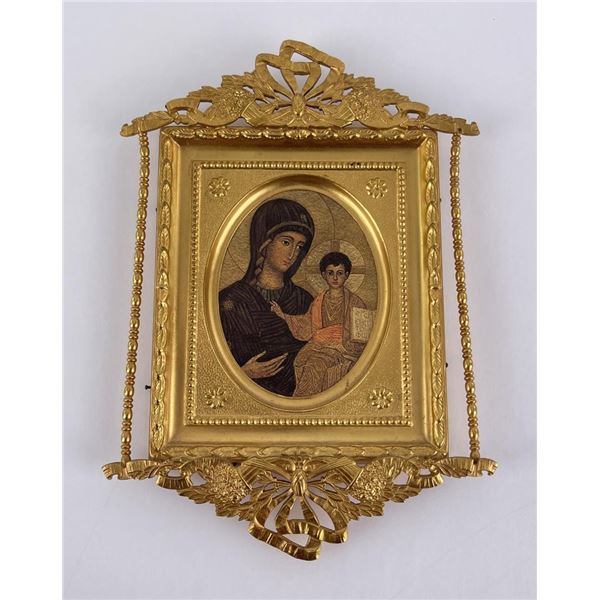 Antique Metal Frame Icon
