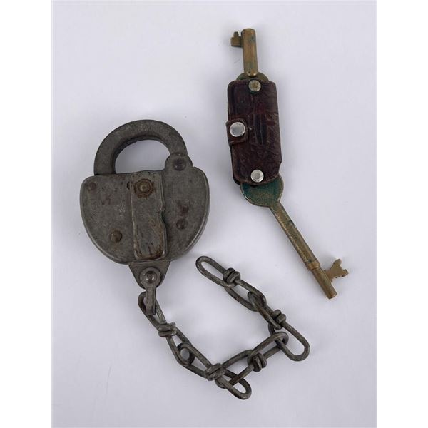 Antique Great Northern Railroad Padlock Lock