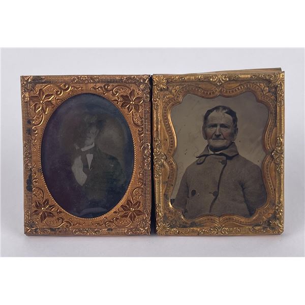 Pair of Antique Ambrotype Photos