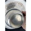 Image 11 : Large Silver Plate Charger and Pewter Bowl