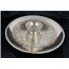 Image 1 : Large Silver Plate Charger and Pewter Bowl