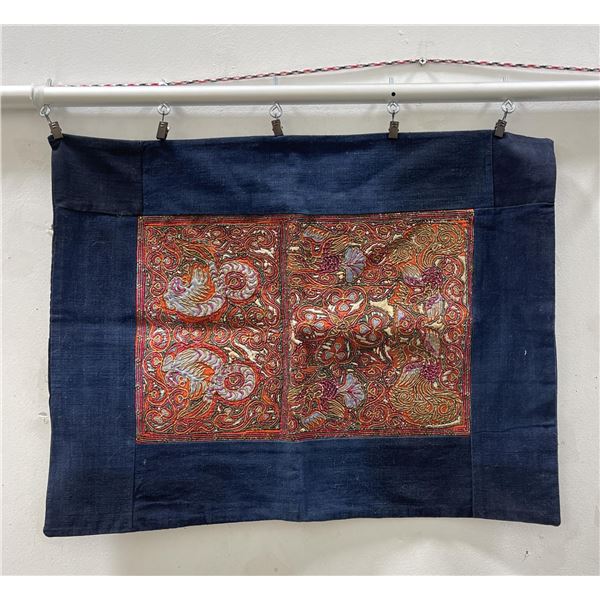 Antique Chinese Cloth Panel