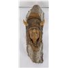 Montana Cottonwood Carving Indian Man