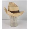 Image 1 : Vintage John B Stetson Straw Cowboy Hat