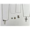 Image 5 : Lot of Sterling Silver Necklaces and Pendants