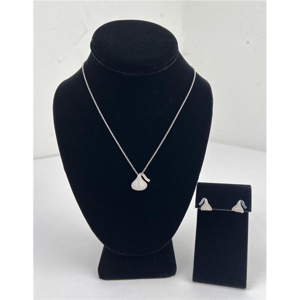 Sterling Silver Hersey Kiss Jewelry Suite