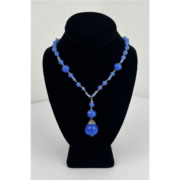 Art Deco Glass Bead Necklace