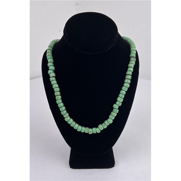 Antique Green Glass Trade Beads