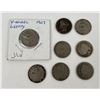Image 1 : Lot of 8 Liberty V Nickels