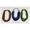 Image 1 : Mid Century Multi Strand Bead Necklaces