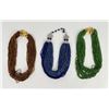 Image 2 : Mid Century Multi Strand Bead Necklaces