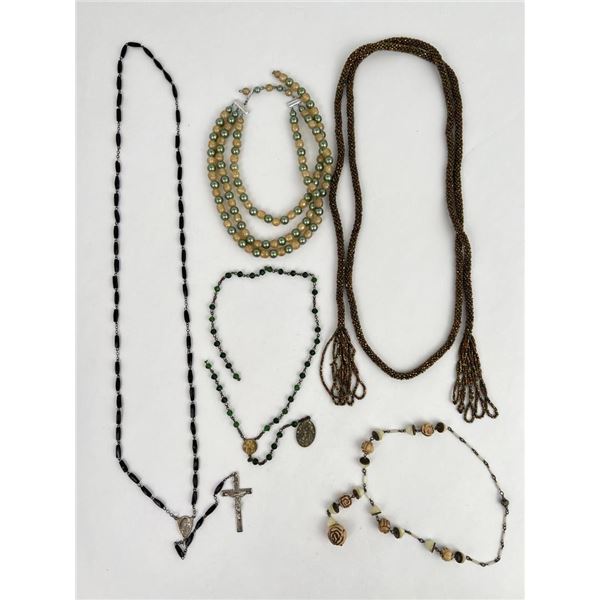 Collection of Rosaries and Necklaces