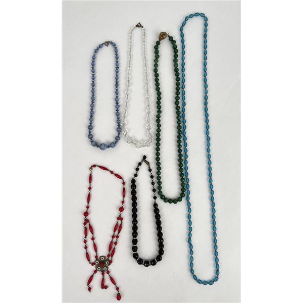 Art Deco Glass Necklaces