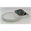 Image 1 : Zuni Inlaid Sterling Silver Bracelet