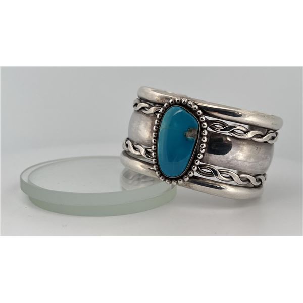 Navajo Sterling Silver Turquoise Bracelet