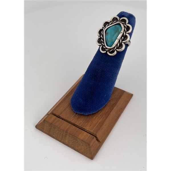 Navajo Sterling Silver Turquoise Ring