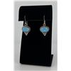 Image 1 : Zuni Opal Inlay Sterling Silver Earrings