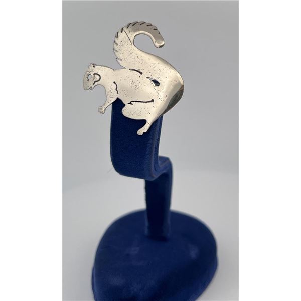 Squirrel Sterling Silver Brooch