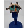 Image 1 : Zuni Inlaid Turtle Sterling Silver Brooch