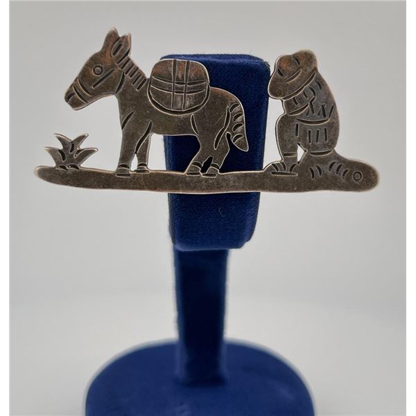 Taxco Mexico Burro Sterling Silver Brooch