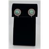Image 1 : Navajo Turquoise Sterling Silver Earrings
