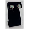 Image 2 : Navajo Turquoise Sterling Silver Earrings