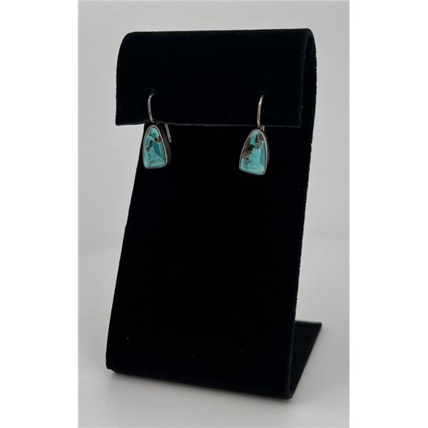 Navajo Turquoise Sterling Silver Earrings