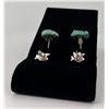 Image 2 : Navajo Zuni Turquoise Sterling Silver Earrings