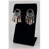 Image 1 : Zuni Inlay Sterling Silver Earrings