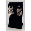 Image 2 : Zuni Inlay Sterling Silver Earrings