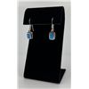Image 1 : Zuni Blue Opal Sterling Silver Earrings
