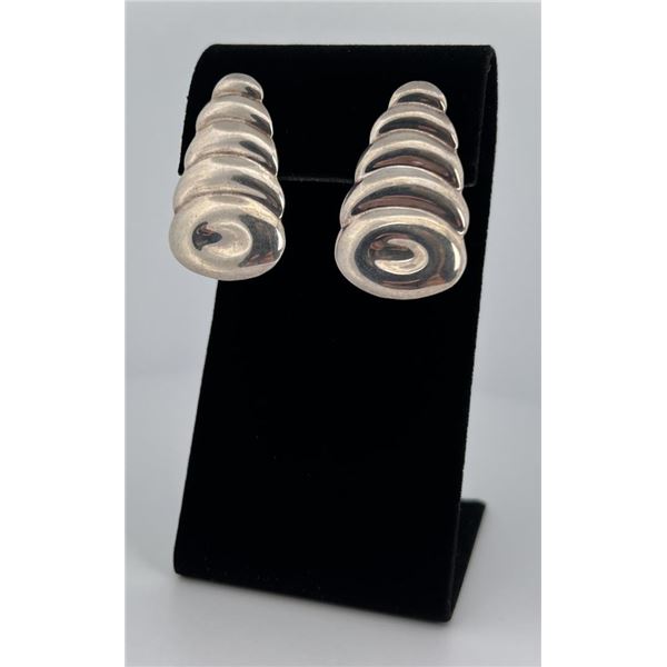 Taxco Mexico Sterling Silver Earrings