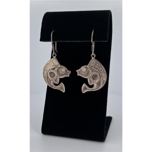 Taxco Marlin Sterling Silver Earrings