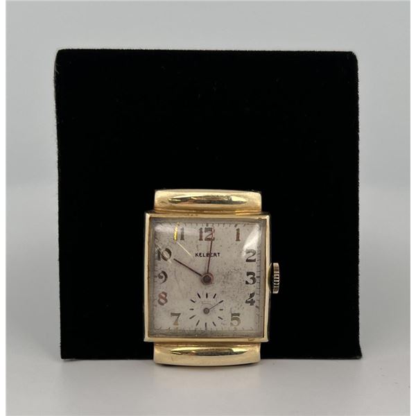 Art Deco Kelbert 14k Gold Mans Watch